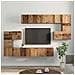Set mobile TV 10 pcs Legno vecchio 60 x 30 x 30 cm - Foto miniatura 4