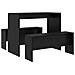 Set da pranzo 2 pcs Rovere nero 97 x 47 x 75 cm - Foto miniatura 1