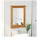 Specchio con specchio VIGO marrone ambrato 55.5 x 5 x 70 cm - Foto miniatura 3