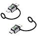 Adattatore Da Tipo-c Maschio A Maschio 2-pack: Ricarica 240w E Trasferimento Dati 120gbps Silver - Foto miniatura 2
