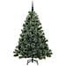 Albero di Natale artificiale con 150 LED Verde 150 cm PE e PVC - Foto miniatura 4