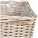 Cestino da Vaso con archiviazione 3 pcs Grigio Rattan Kubu - Foto miniatura 2