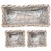 Cestino da Vaso con archiviazione 3 pcs Grigio Rattan Kubu - Foto miniatura 3