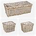 Cestino da Vaso con archiviazione 3 pcs Grigio Rattan Kubu - Foto miniatura 5