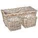 Cestino da Vaso con archiviazione 3 pcs Grigio Rattan Kubu - Foto miniatura 1