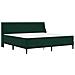 Struttura letto con materasso Verde Scuro 200 x 200 cm Velluto - Foto miniatura 3