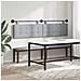 Testata appesa Grigio chiaro 210 x 55 x 5 cm Tessuto - Foto miniatura 4