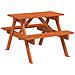 Tavolo da Picnic per 4 Bambini con Ombrellone Legno di Abete - Foto miniatura 8