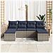 Set di divani 6 pcs Grigio polyrattan - Foto miniatura 3