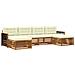 Set divani con cuscino 6 pcs Legno di Acacia Massello - Foto miniatura 1