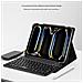 Custodia con Tastiera per Apple iPad 7-11 inch Universal Leather - Pelle - Foto miniatura 4