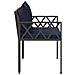 Panchine da esterno 2 -Seater 116 x 56 x 75 cm polyrattan - Foto miniatura 6