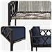 Panchine da esterno 2 -Seater 116 x 56 x 75 cm polyrattan - Foto miniatura 8