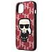 Karl Lagerfeld Klhcp13spmnikpi Iphone 13 Mini 5,4 Custodia Rossa /rossa Monogram Ikonik Patch - Foto miniatura 2