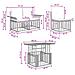 Set Divano da Giardino 7 pz Naturale e Bianco Crema polyrattan - Foto miniatura 5