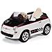 Auto Elettrica Fiat 500 Bianca-Nera da 12V - Foto miniatura 1