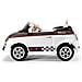 Auto Elettrica Fiat 500 Bianca-Nera da 12V - Foto miniatura 2