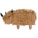 Pouf Animaletto Peloso Colore Beige Woolly - Foto miniatura 7