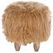 Pouf Animaletto Peloso Colore Beige Woolly - Foto miniatura 8