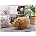 Pouf Animaletto Peloso Colore Beige Woolly - Foto miniatura 4
