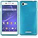 Custodia Compatibile Con Sony Xperia E3 In Turchese - Coperchio Protettivo In Silicone Tpu Flessibile Con Design Spazzolato - Foto miniatura 4