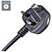 27-0305 Cavo Di Alimentazione Nero 1 M (1m Black Laptop Pwr Crd 3 Slot - Uk Bs-1363 To C5 Leaf Pwr Cbl)  - Foto miniatura 2