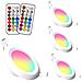 Luci Led A Incasso Che Cambiano Colore Downlights 3 Pollici 8w Rotonda Montaggio A Soffitto Lampade Con Telecomando Il Bianco Caldo (2700k) 4 Pack - Foto miniatura 1