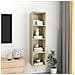 Mobile TV Parete Rovere Sonoma 37x37x142,5cm Legno Multistrato - Foto miniatura 7