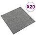 Quadrotte di Moquette 20 pz 5 m² 50x50 cm Grigie - Foto miniatura 1