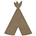 Tepee Di Legno Mdf Da Decorare - 15 Cm - Foto miniatura 1