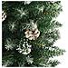 Albero Di Natale Artificiale Sottile Con Base 150 Cm Pvc - Foto miniatura 9