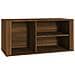 Scarpiera Rovere Marrone 100x35x45 Cm In Legno Multistrato - Foto miniatura 2