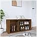 Scarpiera Rovere Marrone 100x35x45 Cm In Legno Multistrato - Foto miniatura 1