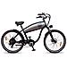 Route 66 - Acciaio Nero E Inossidabile - 250w / 10ah - Bicicletta Elettrica Vintage Personalizzata - Chopper Cuiser E-bike - Foto miniatura 1