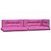 Cuscini Per Pallet 5 Pz Rosa In Tessuto - Foto miniatura 2