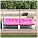 Cuscini Per Pallet 5 Pz Rosa In Tessuto - Foto miniatura 1