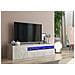 Mobile Porta Tv Roberto, Credenza Bassa Da Soggiorno A 2 Ante, Base Porta Tv, 100% Made In Italy, Cm 150x40h37, Cemento - Foto miniatura 1