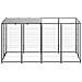 Gabbia Per Cani Nera 2,42 M In Acciaio - Foto miniatura 2