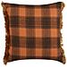 Cuscino Decorativo Barja 45 X 45 Cm Trama Gingham Arancione - Foto miniatura 2