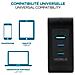 Charger 100W 2USB C 1USBA GaN cable 100W Computer portatile, Smartphone, Tablet Nero AC Interno - Foto miniatura 4