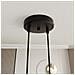 Lampada A Soffitto Halo - Nero - Acciaio Verniciato A Polvere - 60x20x60 Cm - Foto miniatura 8