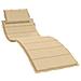 Cuscino Per Lettino Prendisole Beige Mélange 186x58x3cm Tessuto - Foto miniatura 2
