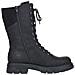 Black Casual Closed Ladies Mid Height Boots Stivaletti Pelle Sintetica Scarpe Donna Nero Eu 38, Z9131-00 - Foto miniatura 3