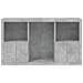 Credenza con Luci LED Grigio Cemento 181,5x37x100 cm - Foto miniatura 9