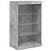 Credenza con Luci LED Grigio Cemento 181,5x37x100 cm - Foto miniatura 10