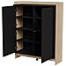 Cassettiera PORTO 100x38x130 rovere /nero - Foto miniatura 2
