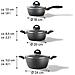 Set Di Pentole In Ceramica 6 Pezzi 18/20/24 Cm, Con Coperchi - Foto miniatura 4