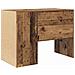 Scrivania Legno Vecchio Legno Ingegnerizzato Piccolo Stoccaggio - Foto miniatura 7