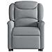 Poltrona Alzapersona Reclinabile Grigio Chiaro in Tessuto - Foto miniatura 5