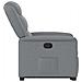 Poltrona Alzapersona Reclinabile Grigio Chiaro in Tessuto - Foto miniatura 6